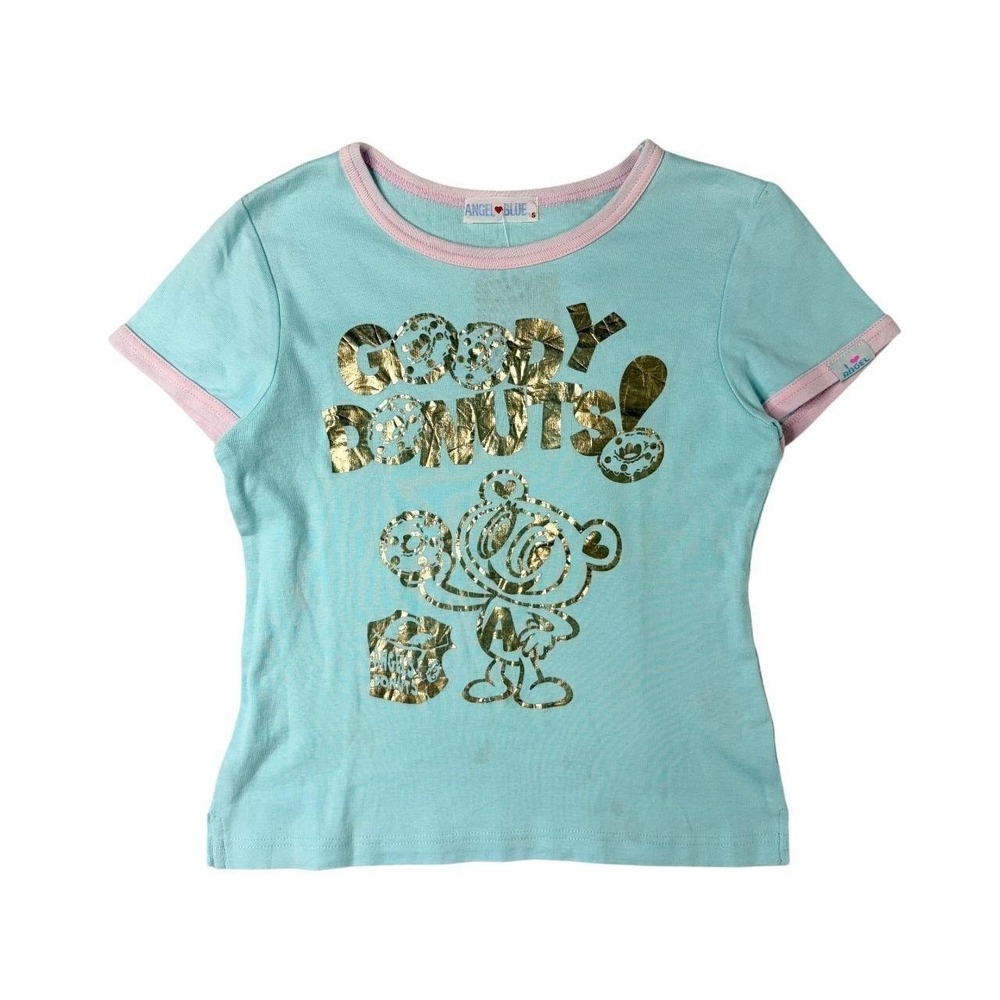 Angel Blue "goody donuts" graphic baby tee
